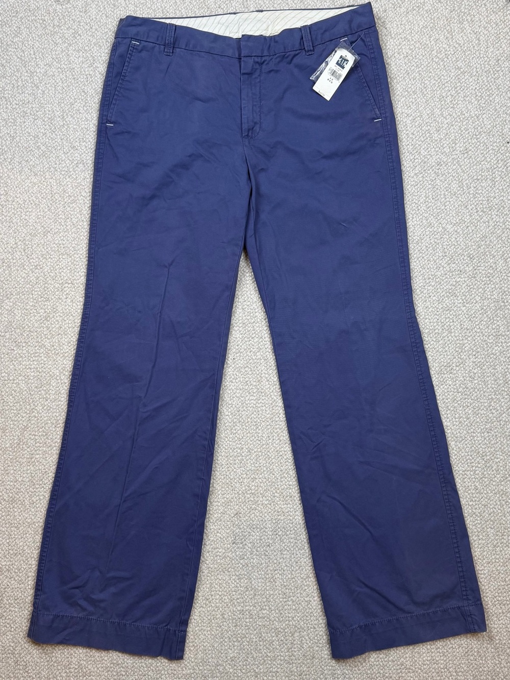 Vintage 2005 GAP Straight Leg Chino 12 Reg NWT Periwinkle 34x32 Y2K Deadstock